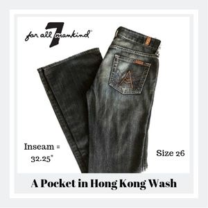 7 for all Mankind A Pocket Jeans in Hong Kong Wash